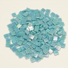 1x1 cm Blau-Irisierend Illusione Mosaiksteine 200g DM-WA12-10a